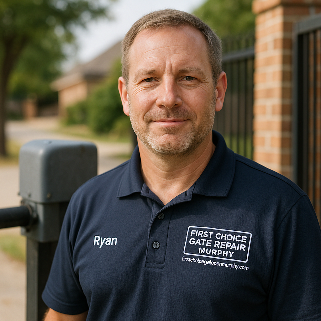 Ryan Perez, owner of First Choice Gate Repair Murphy