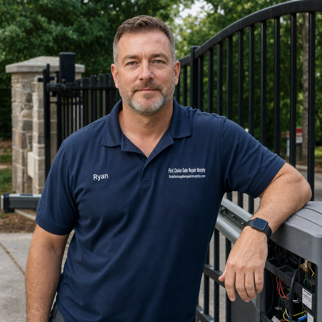 Ryan Perez, owner of First Choice Gate Repair Murphy